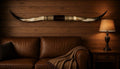 MOUNTED STEER HORNS About 6 feet wide LONGHORN POLISHED MOUNT BULL COW B155