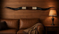 MOUNTED STEER HORNS About 6 feet wide LONGHORN POLISHED MOUNT BULL COW B153