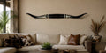 MOUNTED STEER HORNS About 6 feet wide LONGHORN POLISHED MOUNT BULL COW B129