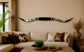 MOUNTED STEER HORNS About 6 feet wide LONGHORN POLISHED MOUNT BULL COW B138