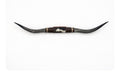 MOUNTED STEER HORNS About 6 feet wide LONGHORN POLISHED MOUNT BULL COW B117