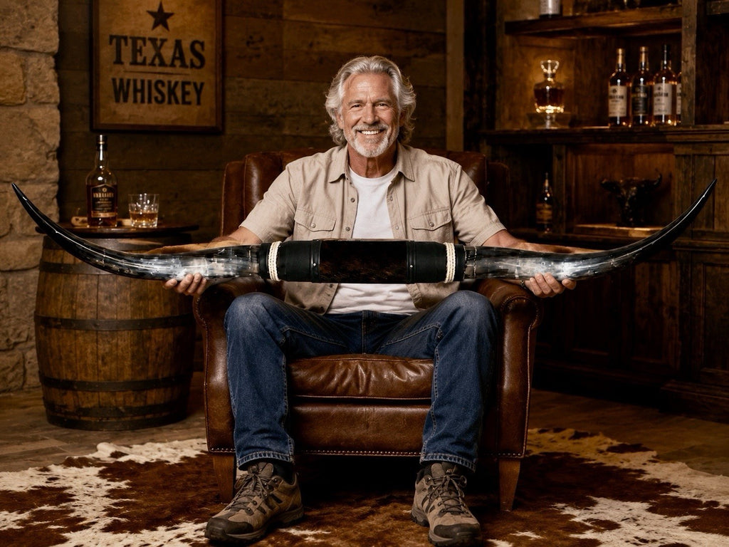 Genuine Mounted Longhorn 64” Wide Western Luxury Wall Decor