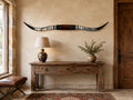 Mounted Steer Horns 66 in Wide Genuine Longhorn Ranch Wall Decor