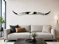 MOUNTED STEER HORNS 63 Inches wide LONGHORN POLISHED MOUNT BULL COW