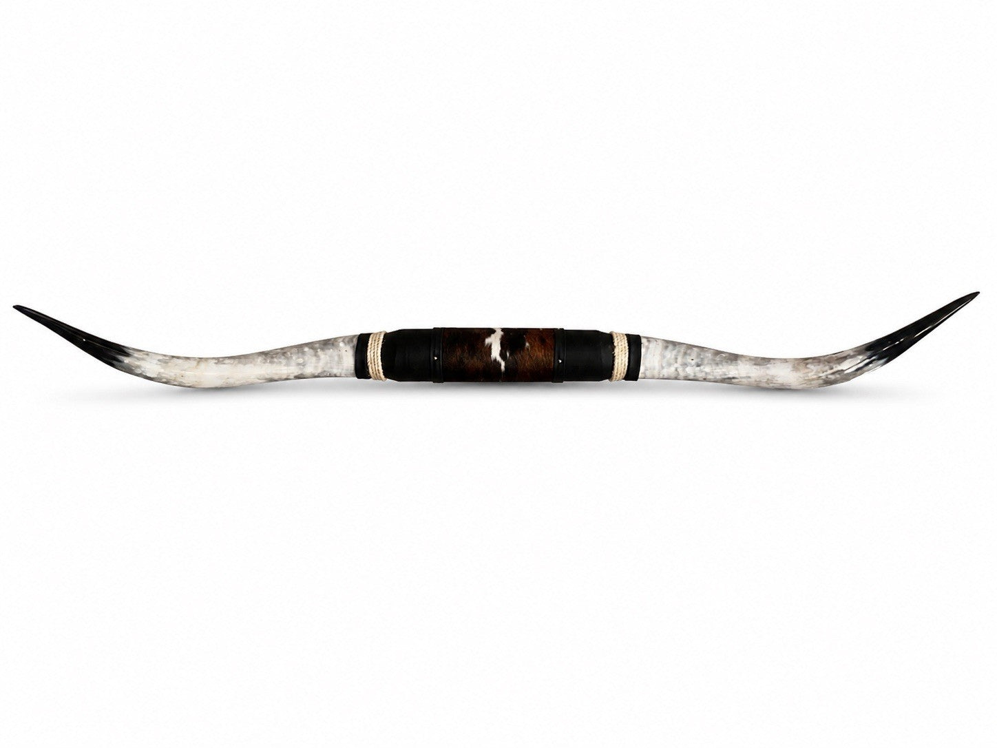 MOUNTED STEER HORNS  65 Inches wide LONGHORN POLISHED MOUNT BULL COW