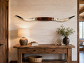 Mounted Steer Horns 69 inches  Wide Genuine Longhorn Ranch Wall Decor