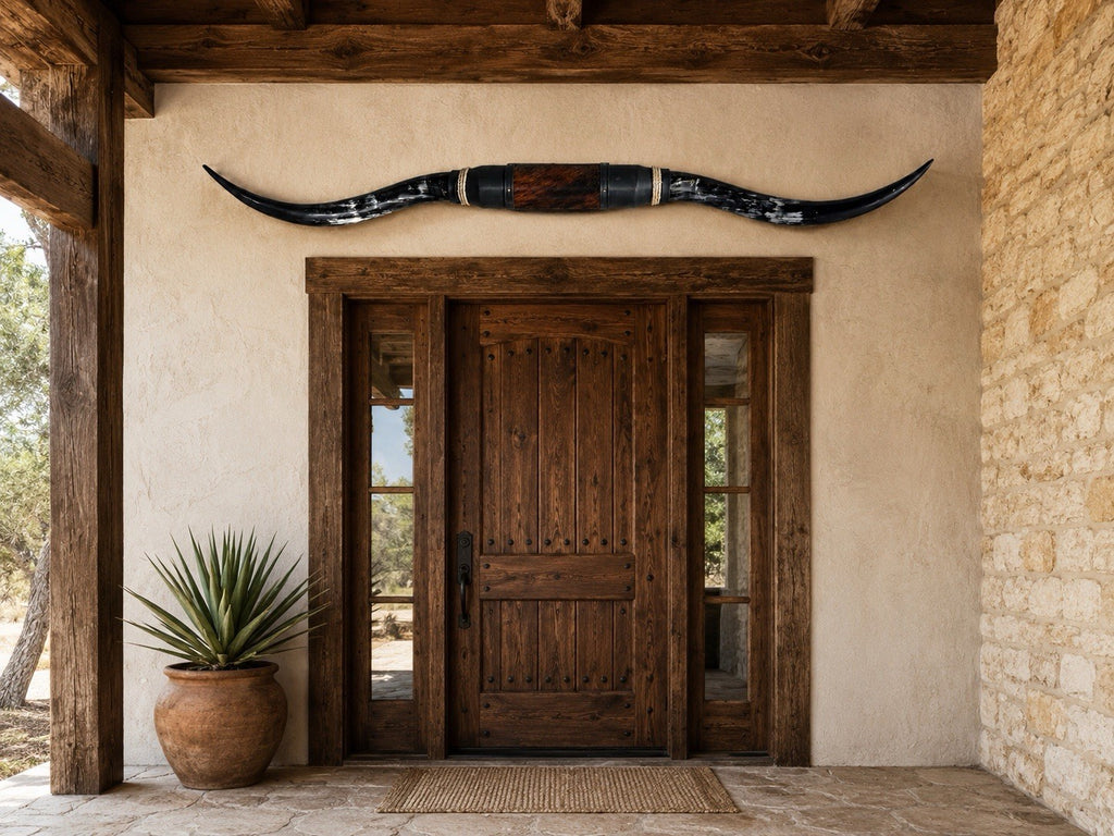 Authentic LONGHORN 65 Inches Wide Mounted Steer Horns Western Ranch Decor