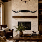 Statement Mounted Longhorn, 62” Wide – Western Home Wall Decor