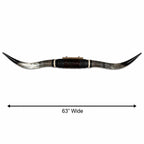 Statement Mounted Longhorn, 63” Wide – Western Living Room Wall Decor