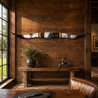 Statement Mounted Longhorn, 63” Wide – Luxury Ranch Wall Decor