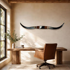 Mounted Longhorn, 66” Wide – Rustic Luxury Wall Decor