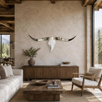 Longhorn Skull, 48” Wide – Rustic Lodge Wall Decor