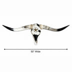 Longhorn Skull, 50” Wide – Cowhide & Western Star Wall Decor