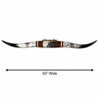 Statement Mounted Longhorn, 63” Wide – Luxury Ranch Wall Decor