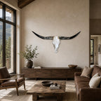 Longhorn Skull, 51” Wide – Western Living Room Wall Decor
