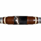 Mounted Longhorn Wall Decor, 68” Wide - Natural Horns with Cowhide-Wrapped Wood Mount