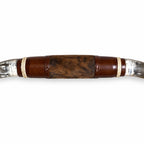 Mounted Longhorn Wall Decor, 68” Wide - Natural Horns with Cowhide-Wrapped Wood Mount