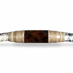 Mounted Longhorn Wall Decor, 63” Wide - Natural Horns with Cowhide-Wrapped Wood Mount