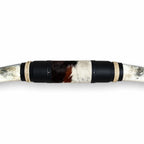 Mounted Longhorn Wall Decor, 69” Wide - Natural Horns with Cowhide-Wrapped Wood Mount