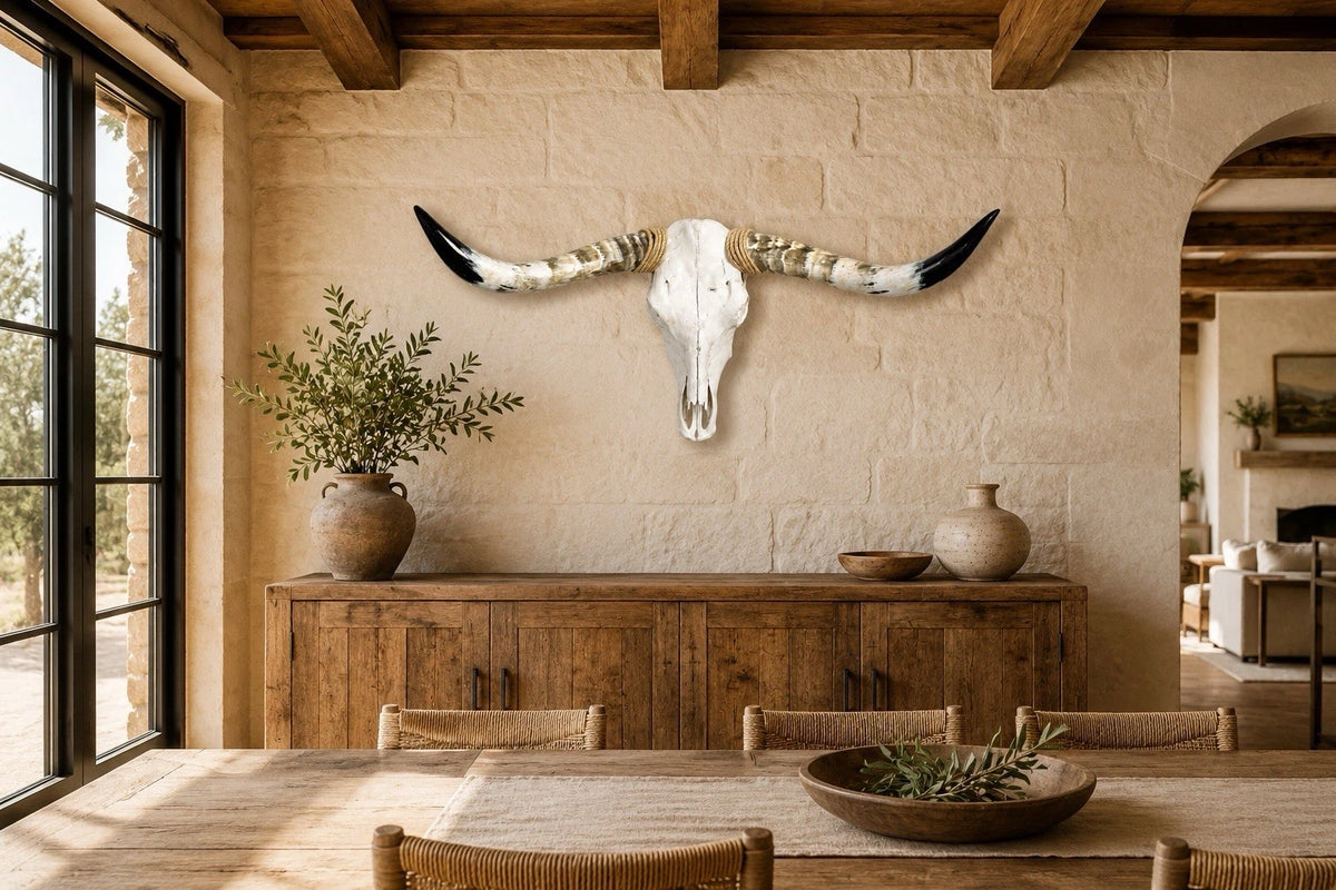 Longhorn Skull, 45” Wide – Western Lodge Wall Decor